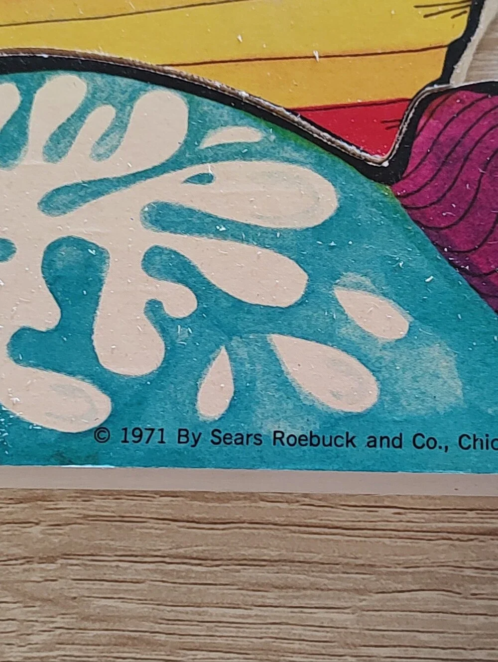1971 Sears Roebuck and Co Boat Puzzle